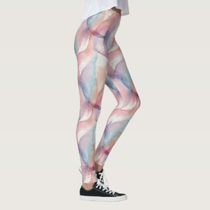 Aquarell Pastell Abstrakt Sanfte Ästhetische Muste Leggings