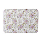 Aquarell Pastell Botanisches Wildblumenmuster Badematte (Vorderseite)