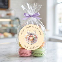 Aquarell Pastell Macaron Konditorei Bäckerei