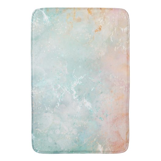 Aquarell, pastellfarben badematte (Vorderseite Vertikal)