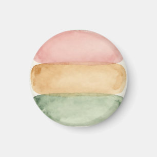 Aquarell Pastellfarben-Block-Schichten Magnet