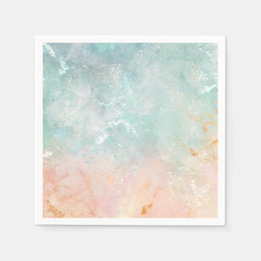 Aquarell, pastellfarben serviette (Vorderseite)