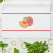 Aquarell Peach Küchentücher (Gefaltet)