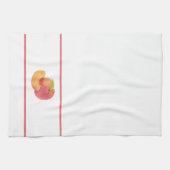 Aquarell Peach Küchentücher (Horizontal)