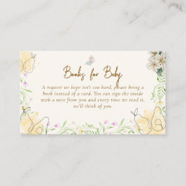 Aquarell Pear Garden Buch für Babydusche Begleitkarte