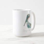 Aquarell Pelikan Kaffeetasse (VorderseiteRechts)