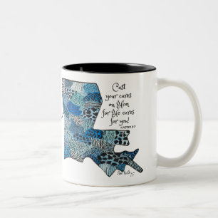 Aquarell Pen Animal Print Louisiana Liebe Zweifarbige Tasse