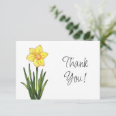 Aquarell, Pen & Tinte Dankeskarte (Stehend Vorderseite)