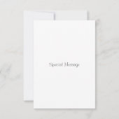 Aquarell, Pen & Tinte Dankeskarte (Rückseite)