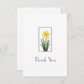 Aquarell, Pen & Tinte Dankeskarte (Vorne/Hinten)