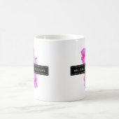 Aquarell Peonunch Blumendesigner Kaffeetasse (Mittel)