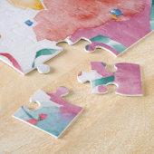 Aquarell Personalisierte Niedliche Gymnastik Girl  Puzzle (Seite)