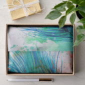 Aquarell-Pfau-Feder-Seidenpapier Seidenpapier (Geschenk)