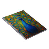 Aquarell-Pfau Notizblock (Rechte Seite)