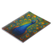 Aquarell-Pfau Notizblock (Linke Seite)