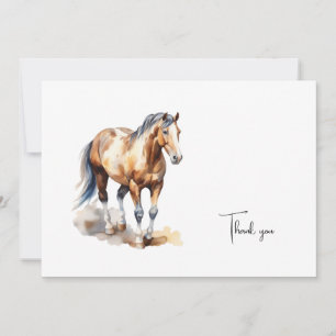 Aquarell-Pferd-Trauerfall-Dankeschön Dankeskarte