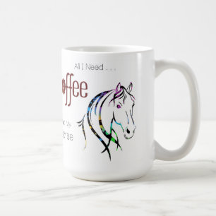 Aquarell-Pferdeliebhaber Kaffeetasse