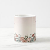 Aquarell-Pfingstrose Botanische Kaffeetasse für Ma (Mittel)