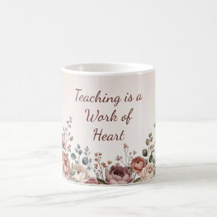 Aquarell-Pfingstrose Botanischer Kaffeebecher für Kaffeetasse
