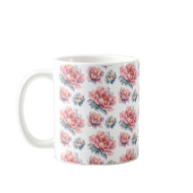 Aquarell-Pfingstrosen-Blumen