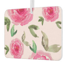 Aquarell-Pfingstrosen-Blumenmuster Luftverbesserer