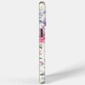 Aquarell-Pfingstrosen und Lavendel-Blumenmuster Case-Mate iPhone Hülle (Rückseite / Rechts)