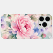 Aquarell-Pfingstrosenblüte Case-Mate iPhone Hülle (Rückseite (Horizontal))