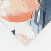 Aquarell Pfirsich Pattern Design Fleecedecke (Ecke)