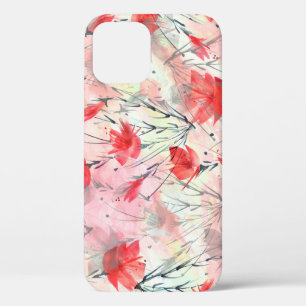 Aquarell-Pflanzen-Kräuter-Blumen-Muster Case-Mate iPhone Hülle
