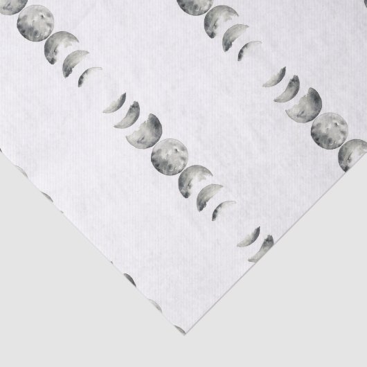 Aquarell-Phasen des Mondes Seidenpapier (Ausschnitt)