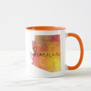 Aquarell Phoenix Arizona Tasse