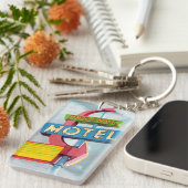 Aquarell-Phoenix-Motel Schlüsselanhänger (Vorderseite rechts)