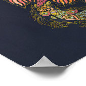 Aquarell Phoenix Poster (Ecke)