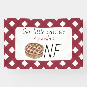 Aquarell-Pie-Kindergeburtstag Banner