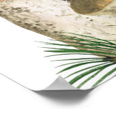 Aquarell Pilze Babydusche Begrüßung Poster (Ecke)