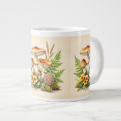Aquarell-Pilze Jumbo-Tasse (Vorderseite Rechts)