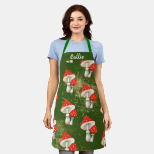 Aquarell-Pilze Personalisierte Küche Schürze