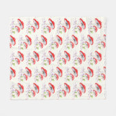 Aquarell-Pilzmuster Fleecedecke (Vorderseite (Horizontal))