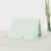 Aquarell Pine Needles Garland Foto Weihnachten (Rückseite)