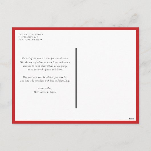 Aquarell Pinguin Snow Globe Foto Weihnachten (Rückseite)