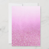 Aquarell Pink Baby Schuhe Blumendusche Girl Baby D Einladung (Rückseite)