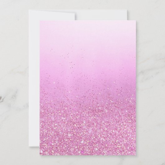 Aquarell Pink Baby Schuhe Blumendusche Girl Baby D Einladung (Rückseite)