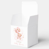 Aquarell Pink Balloons Teddy Bear Baby Dusche Geschenkschachtel (Geöffnet)