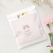 Aquarell Pink Bow Dots Baby Dusche Geschenktütchen (Versiegelt)