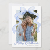 Aquarell Pink Bow Ribbon Sash Weihnachten Foto (Vorderseite)