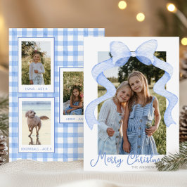 Aquarell Pink Bow Ribbon Sash Weihnachten Foto