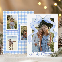 Aquarell Pink Bow Ribbon Sash Weihnachten Foto