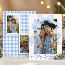 Aquarell Pink Bow Ribbon Sash Weihnachten Foto