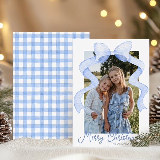 Aquarell Pink Bow Ribbon Sash Weihnachten Foto