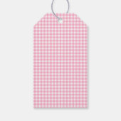 Aquarell Pink Bow Vielen Dank Baby Dusche Geschenkanhänger (Rückseite)